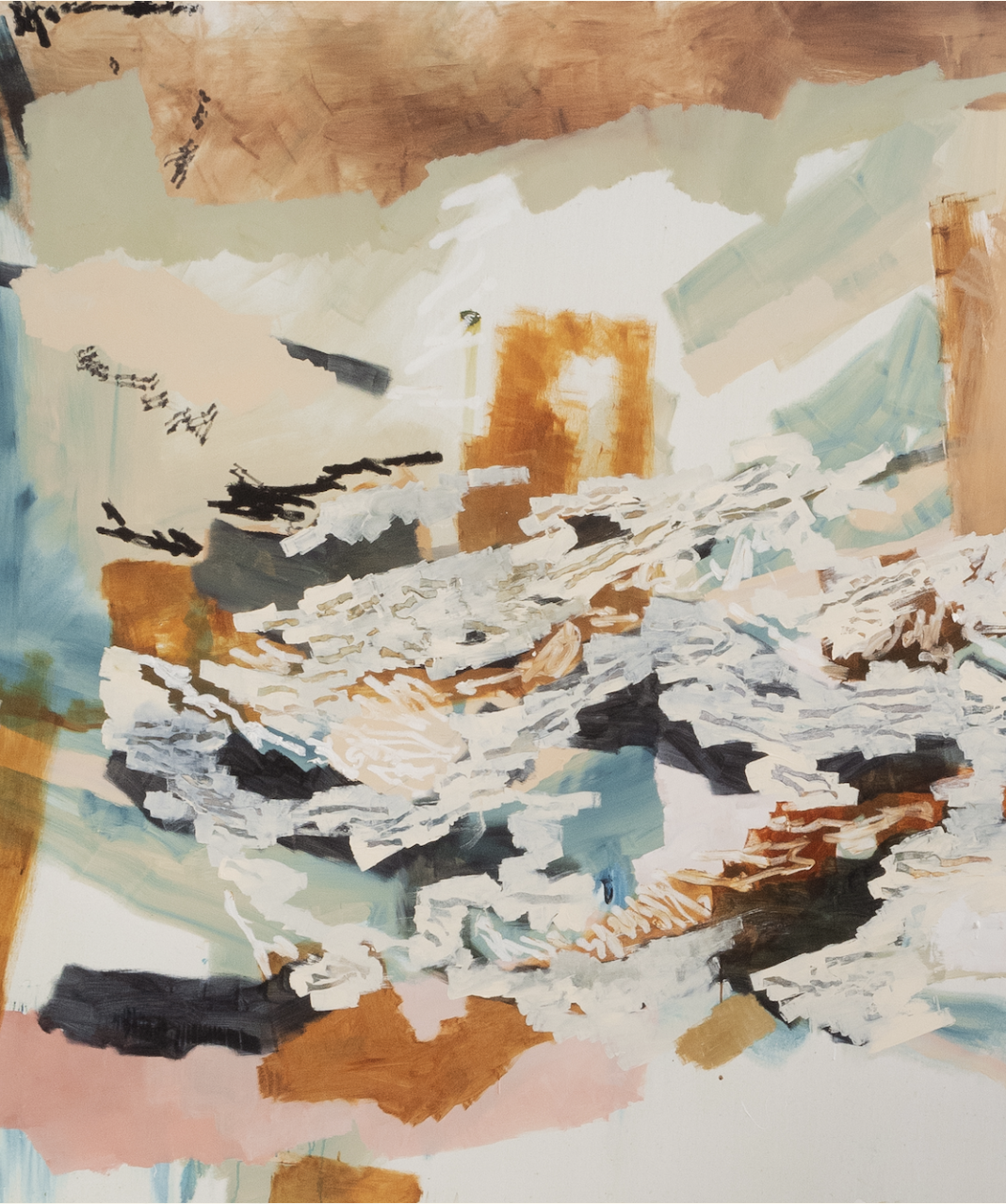 A Familiar Place I've Never Been #3 by Ash Holmes, 2023, acrylic on canvas