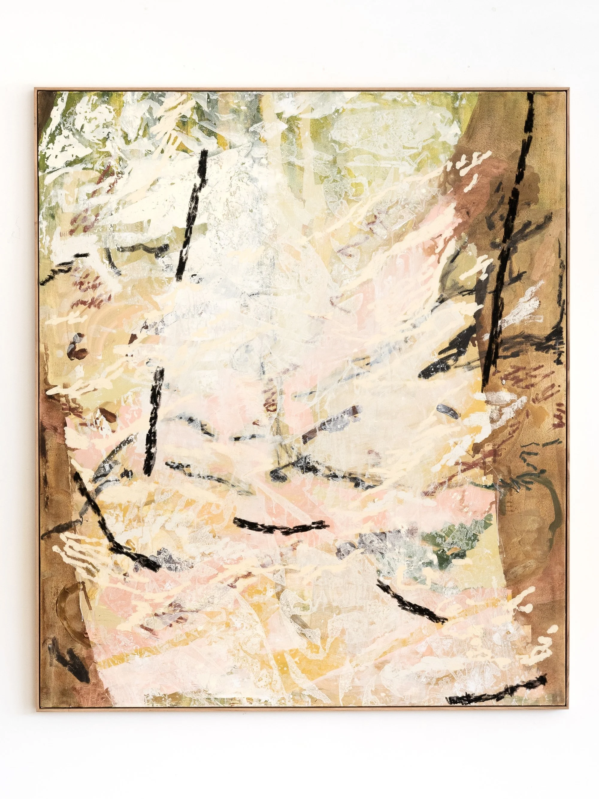 Pillars Pulled By Tides by Ash Holmes, 2023, Oil and acrylic