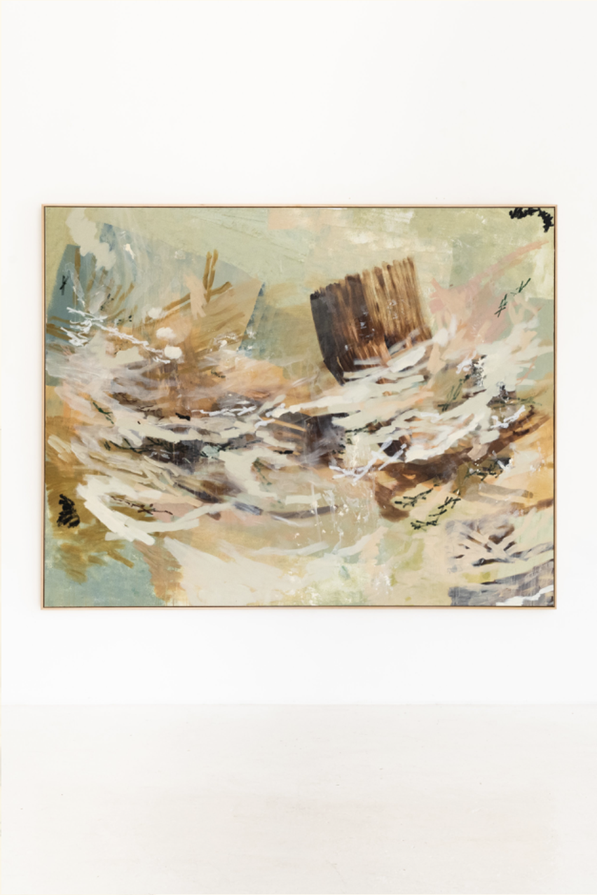 ‘Washed over me by Ash Holmes, 2023, acrylic on canvas
