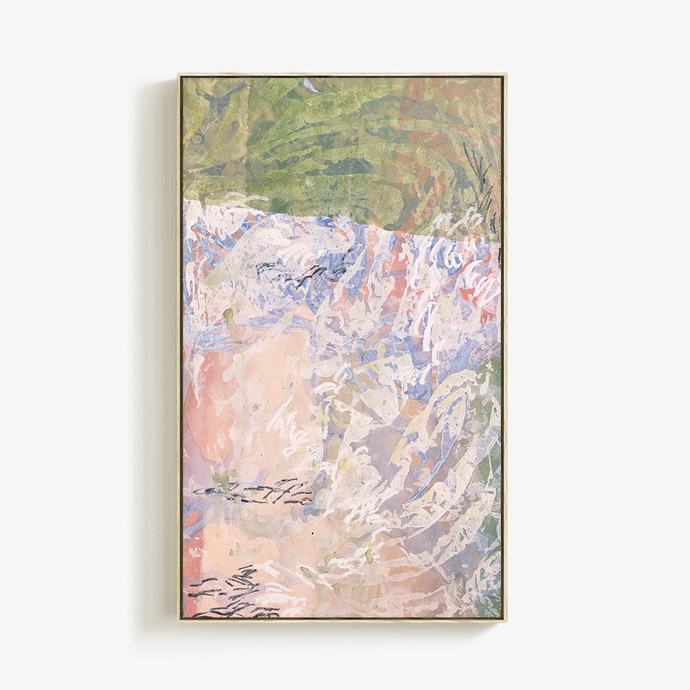 Water Pushes Forward by Ash Holmes, 2026, Acrylic and oil on canvas