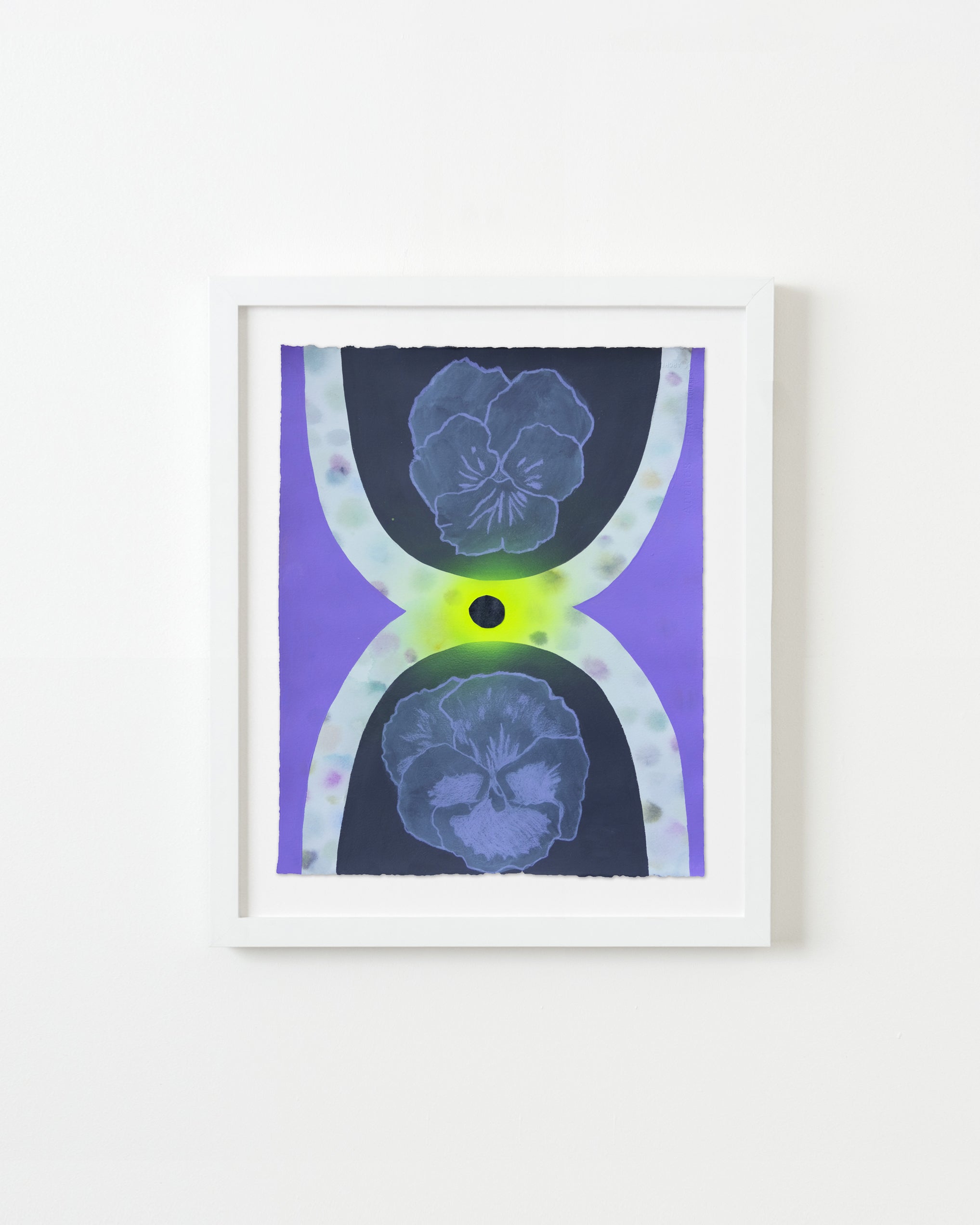 inner knowing by Ashely Peifer — Colored pencil, watercolor, flashe, spray paint, collage, and gel medium on Arches watercolor paper