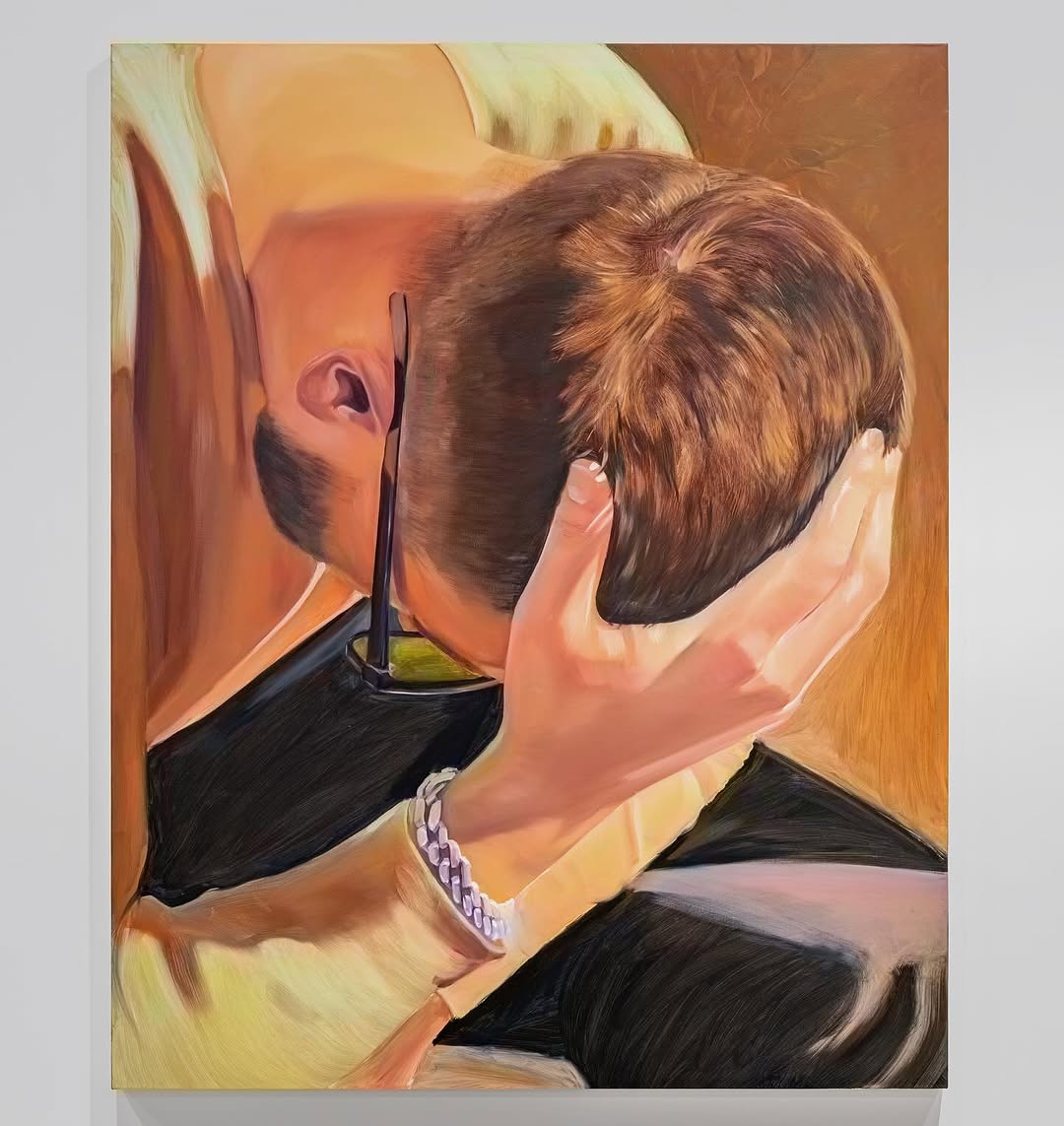 How Many Times Have I Given My Head My Hand To Hold? (Jacob) by Caleb Hahne Quintana — Oil on canvas