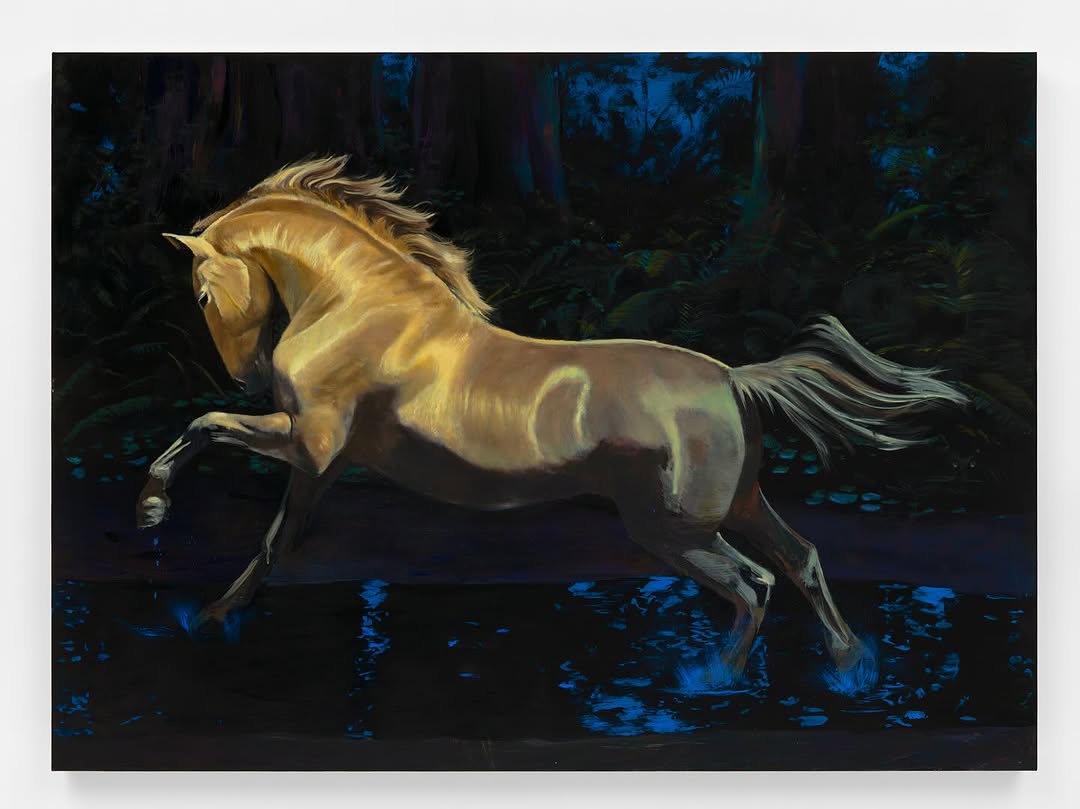 Specter (Threshold) by Caleb Hahne Quintana, 2024-25, Oil and flashe on linen