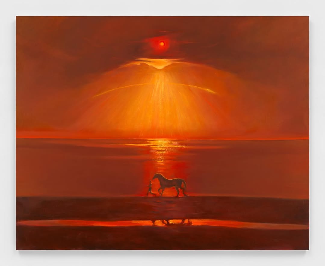 The Sky Whispered Its Riverside Words by Caleb Hahne Quintana, 2024, Oil and acrylic on linen