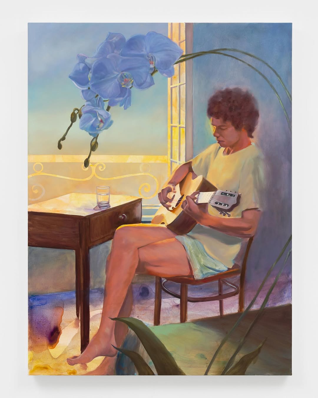 Walk Right Back (After Rohmer) by Caleb Hahne Quintana, 2024, Oil and acrylic on linen