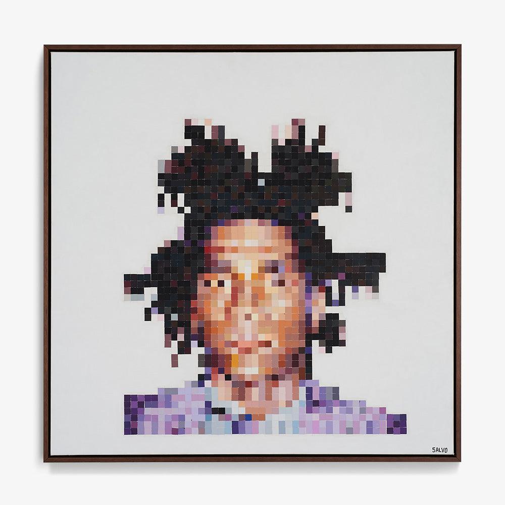 Pixelated Basquiat by Claire Salvo, 2023, Painting