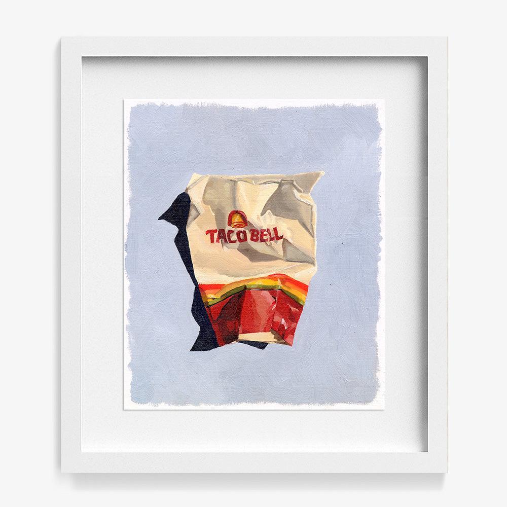 Taco Bell by Claire Salvo, 2024, Oil on Paper