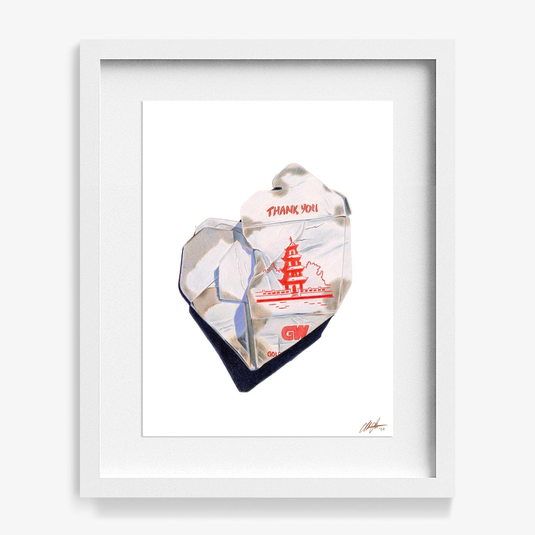 Takeout by Claire Salvo, 2024, Oil on Paper