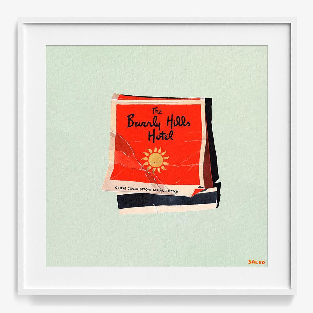 The Beverly Hills Hotel by Claire Salvo, 2023, Archival ink on museum-quality cotton rag paper