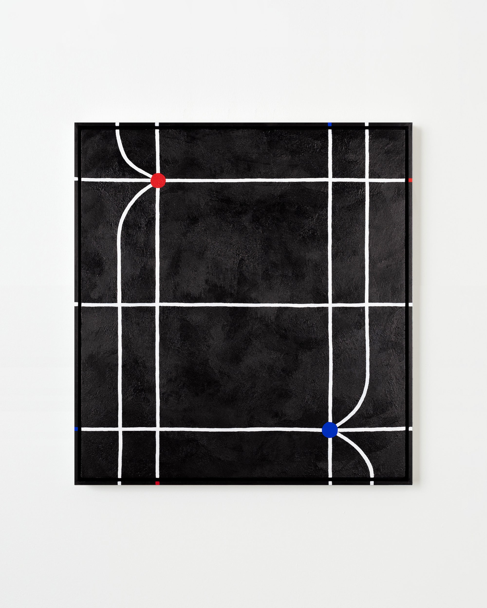 A Spiderly Discourse by Evi O — Acrylic on birch panel, with hand-painted timber frame