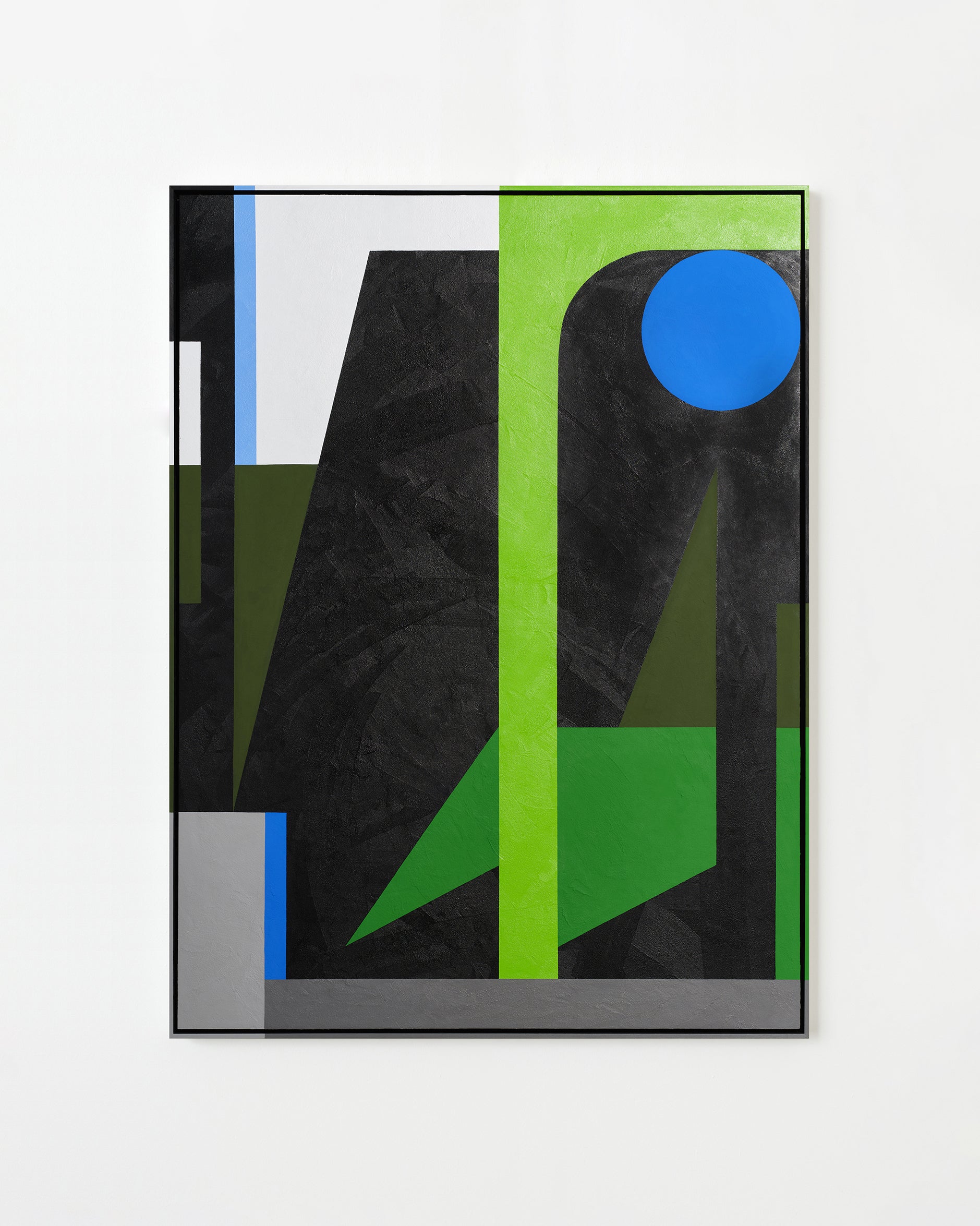 Jungle of Jabberwocky Jazz by Evi O — Acrylic on birch panel, with hand-painted timber frame
