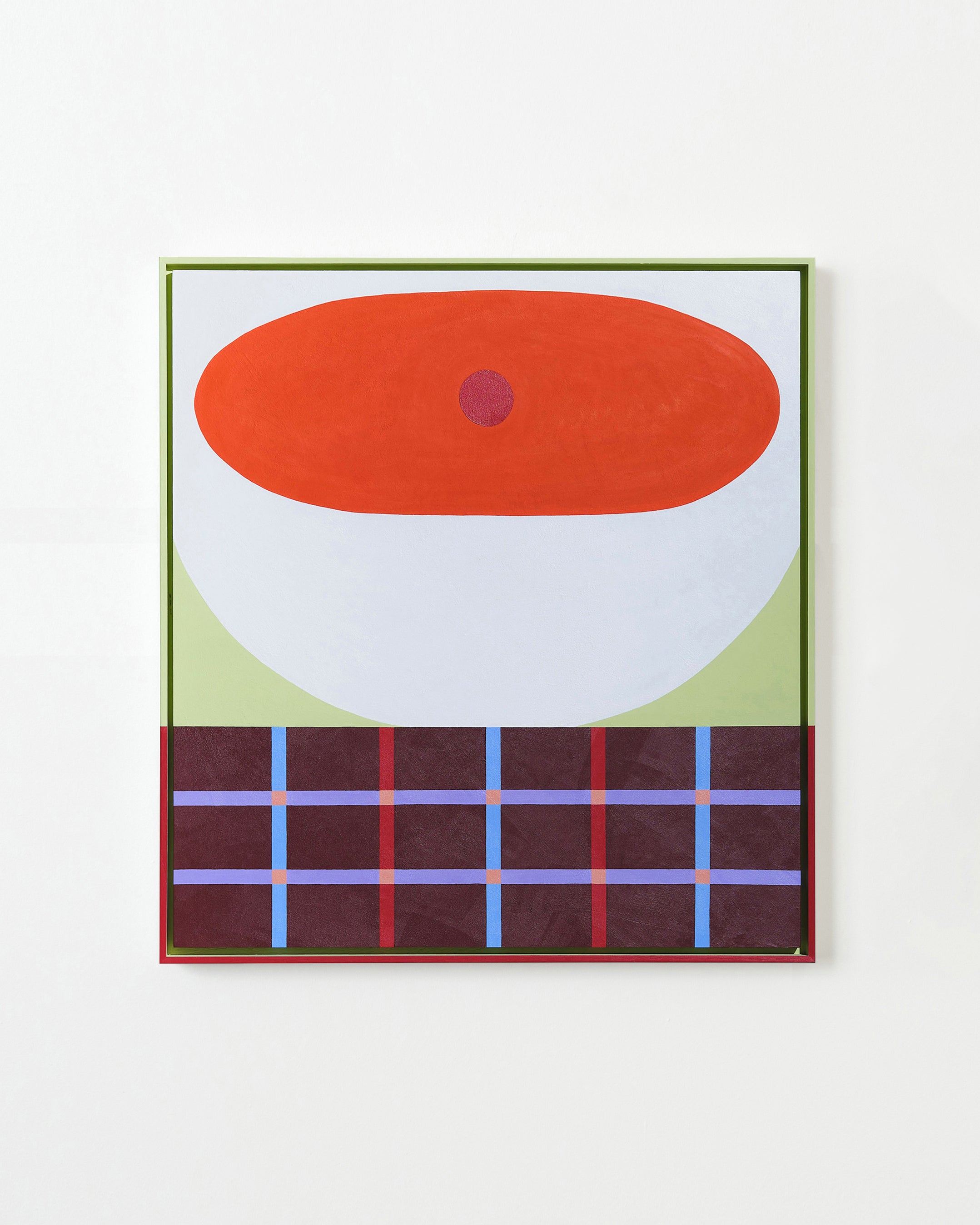 Minestrone Soup on a Rainy Evening by Evi O — Acrylic on birch panel, with hand-painted timber frame.