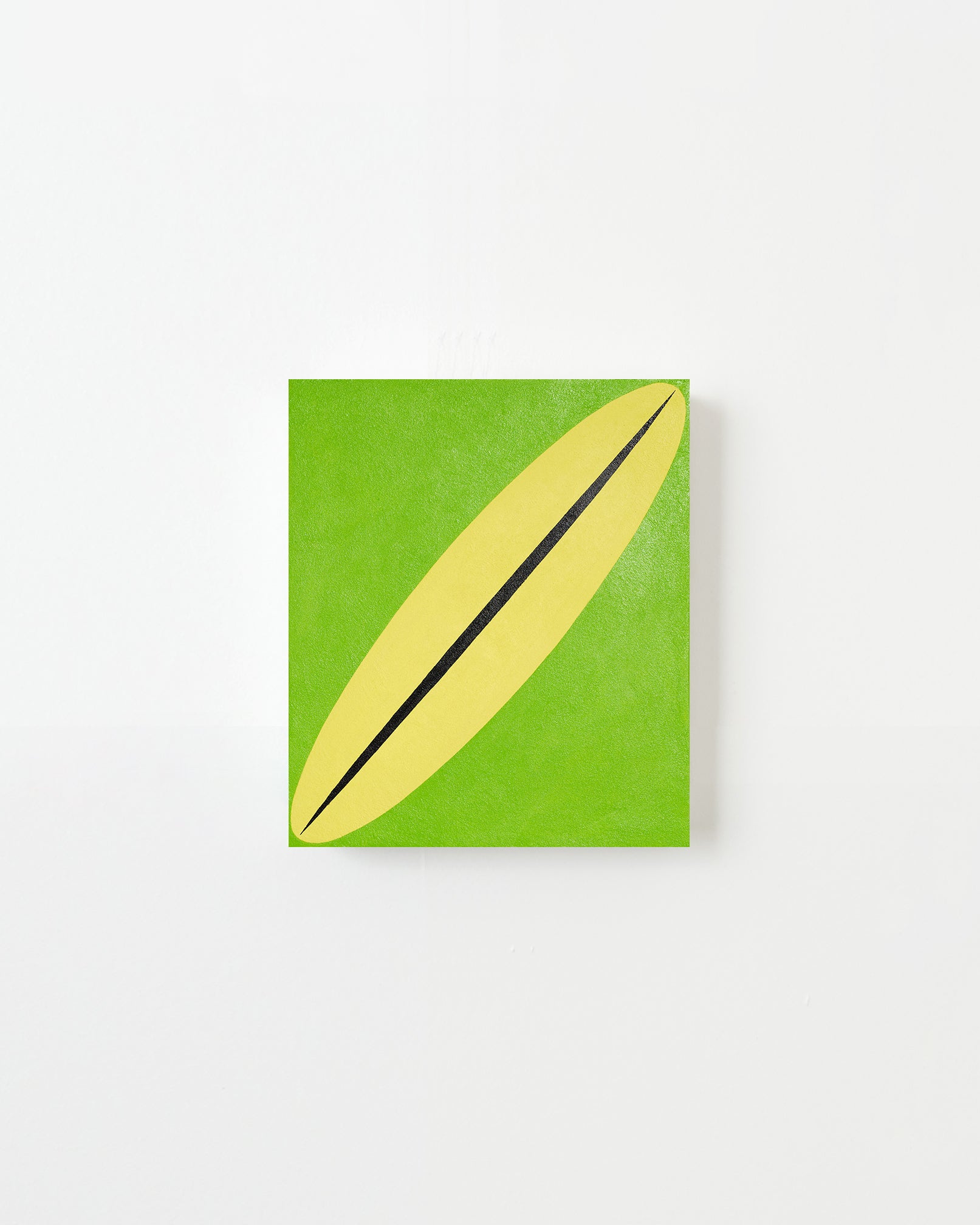 The Green Tree Frog Finds Solace In Meditation by Evi O — Acrylic and mediums on birch structure