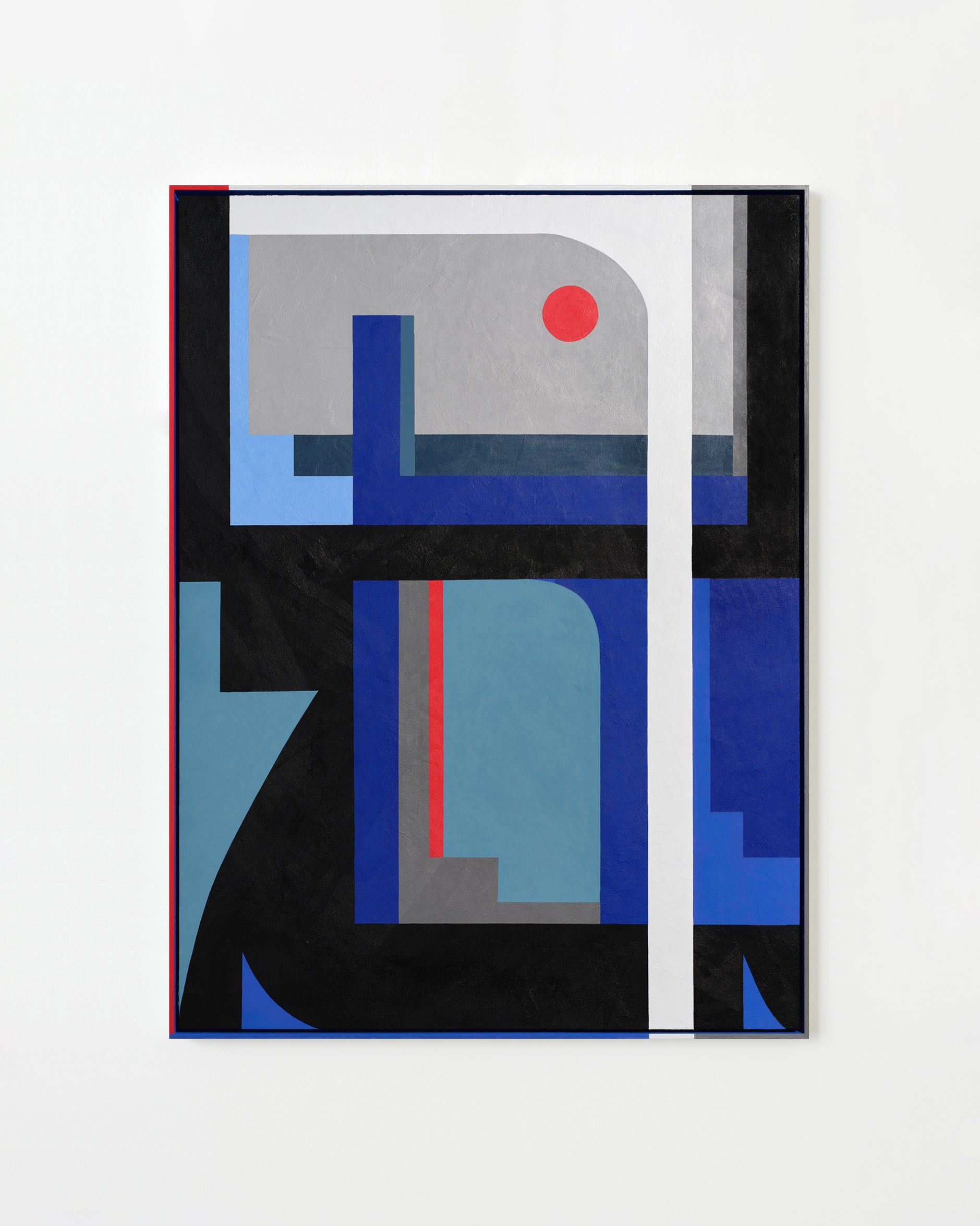 Ziggurat of Zodiacs by Evi O — Acrylic on birch panel, with hand-painted timber frame