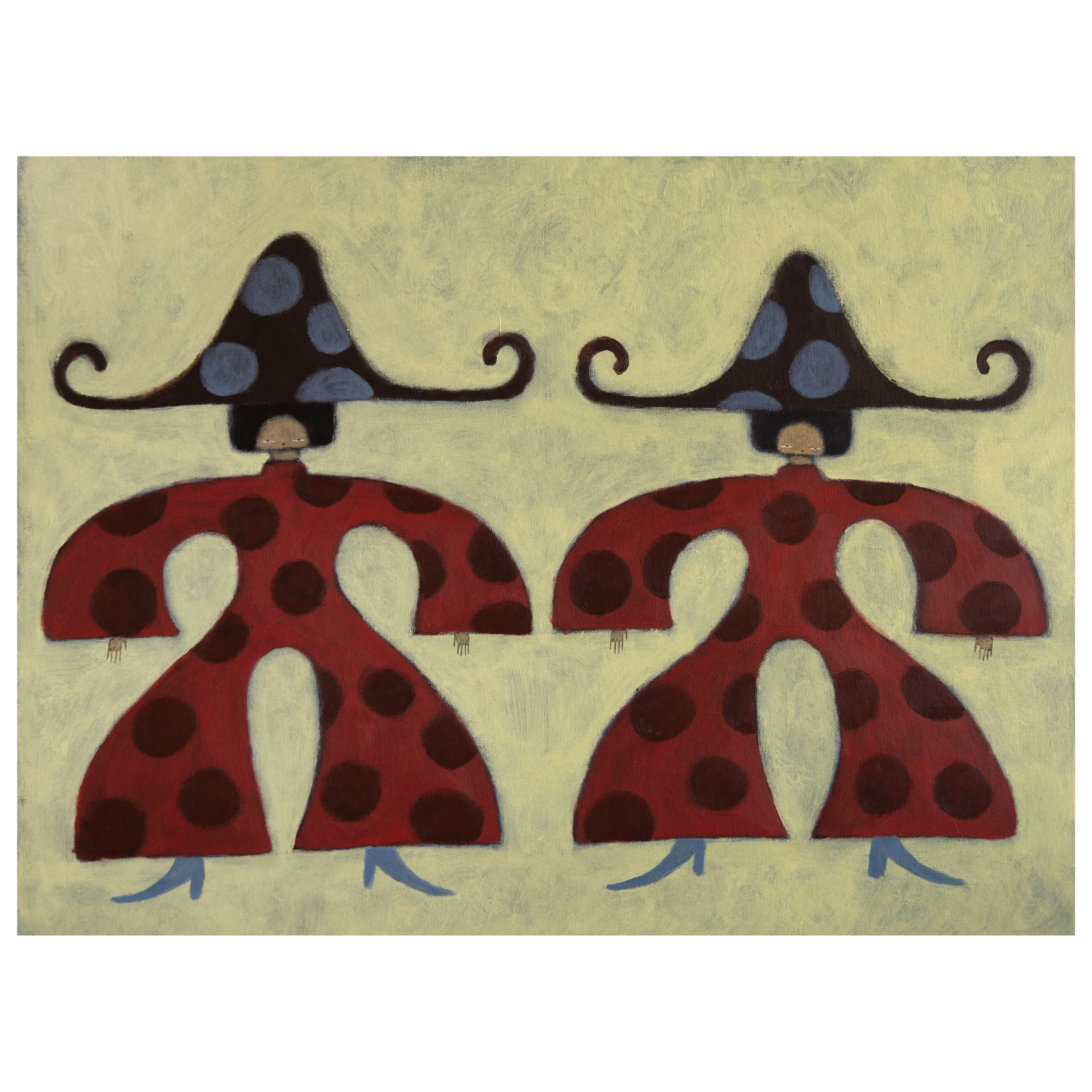 "Red Dancers" by Lauryn Alvarez — Acrylic on canvas