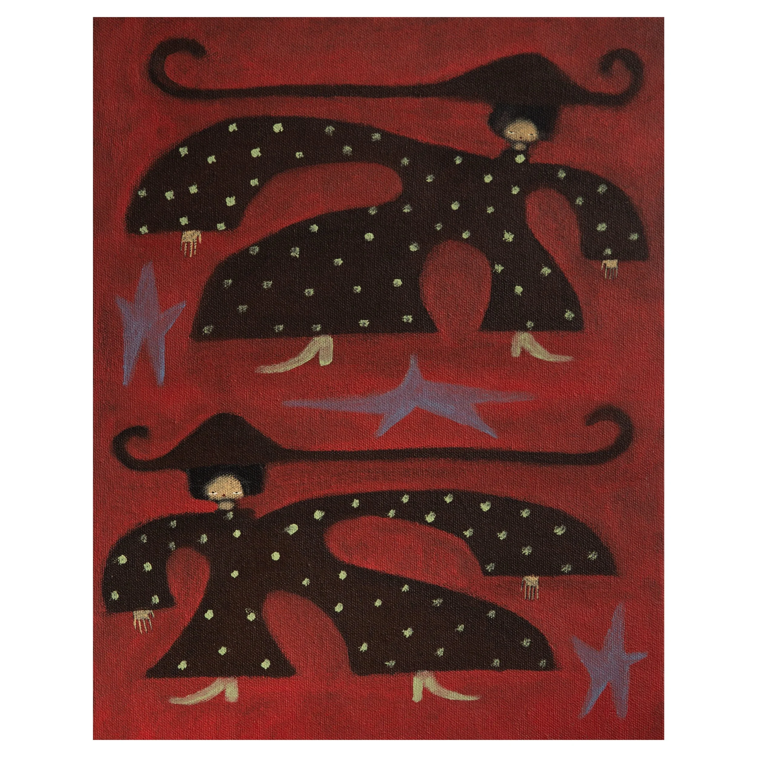 "Stargazers" by Lauryn Alvarez — Acrylic on canvas