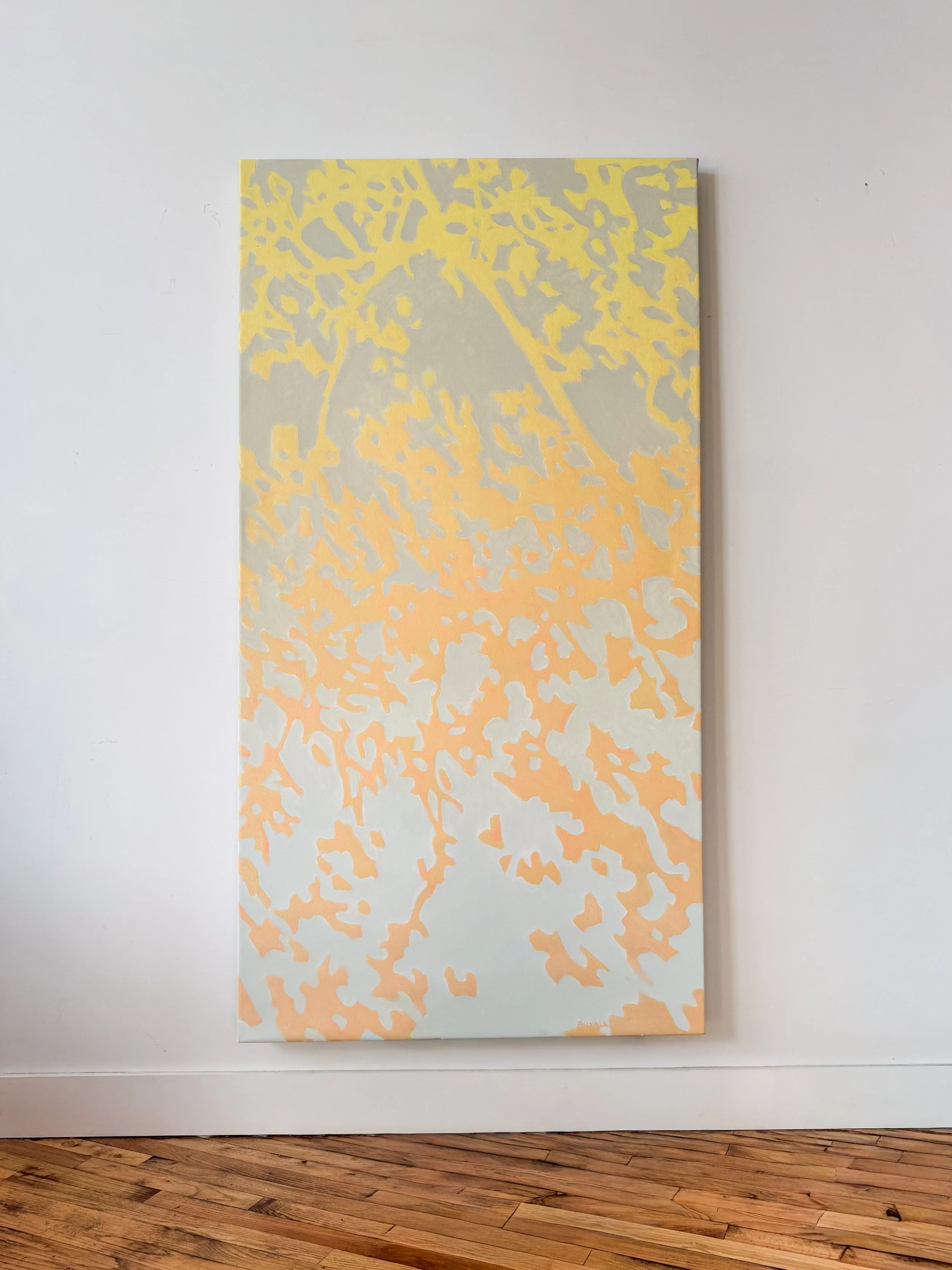 South Portland Avenue, 9:12am by Mary Royall Wilgis, 2026, acrylic on canvas