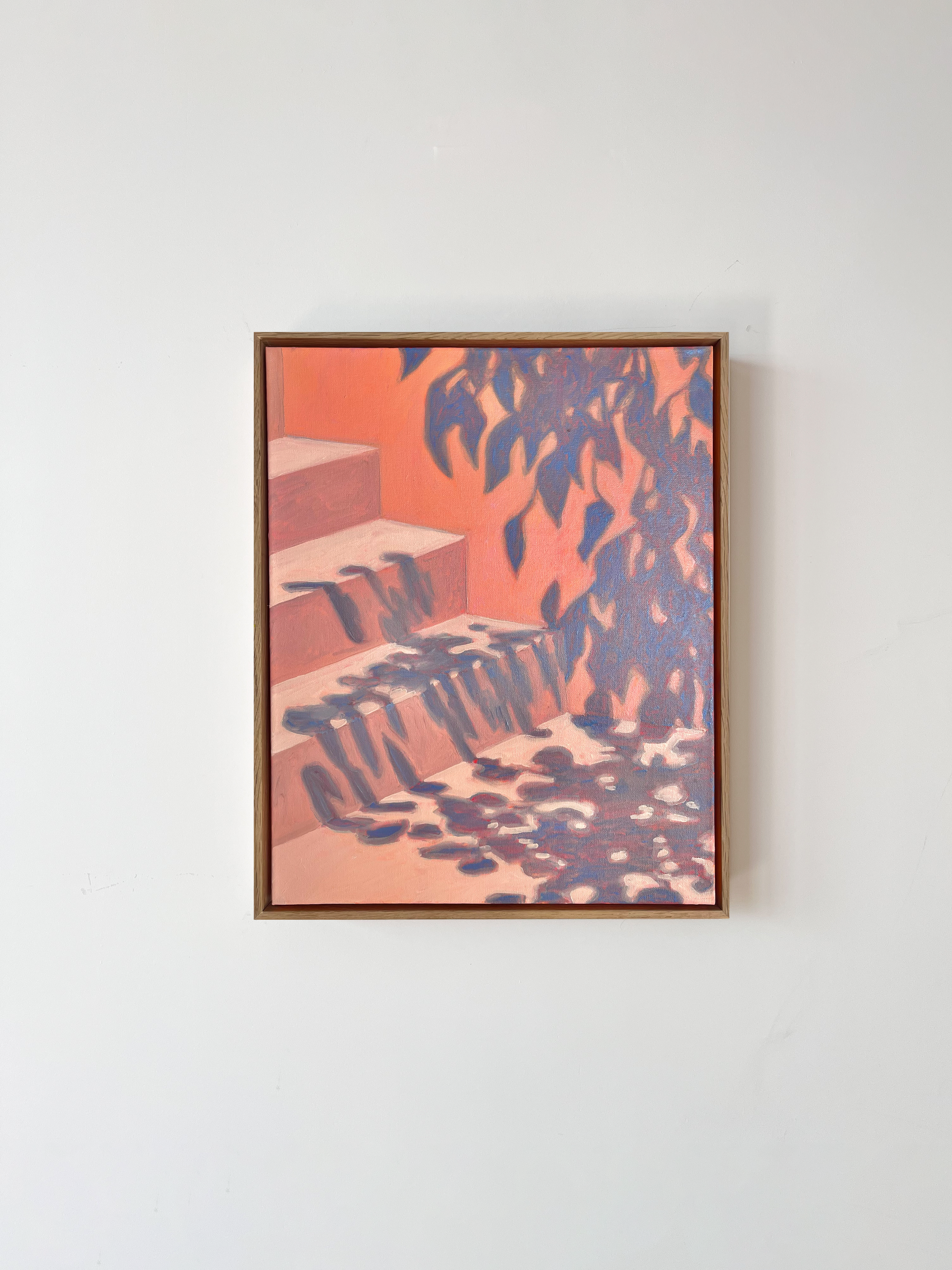 Stairwell to Apartment 4 by Mary Royall Wilgis — Original Oil on canvas