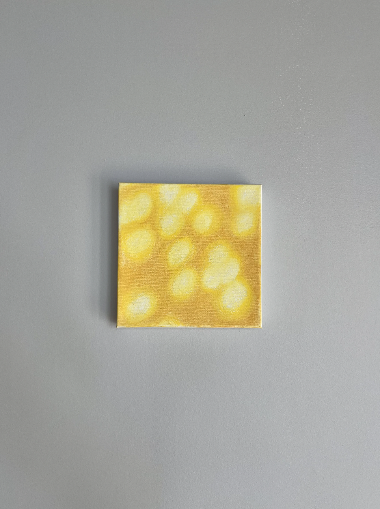 Yellow Sunspots (mini) by Mary Royall Wilgis — Pastel on canvas