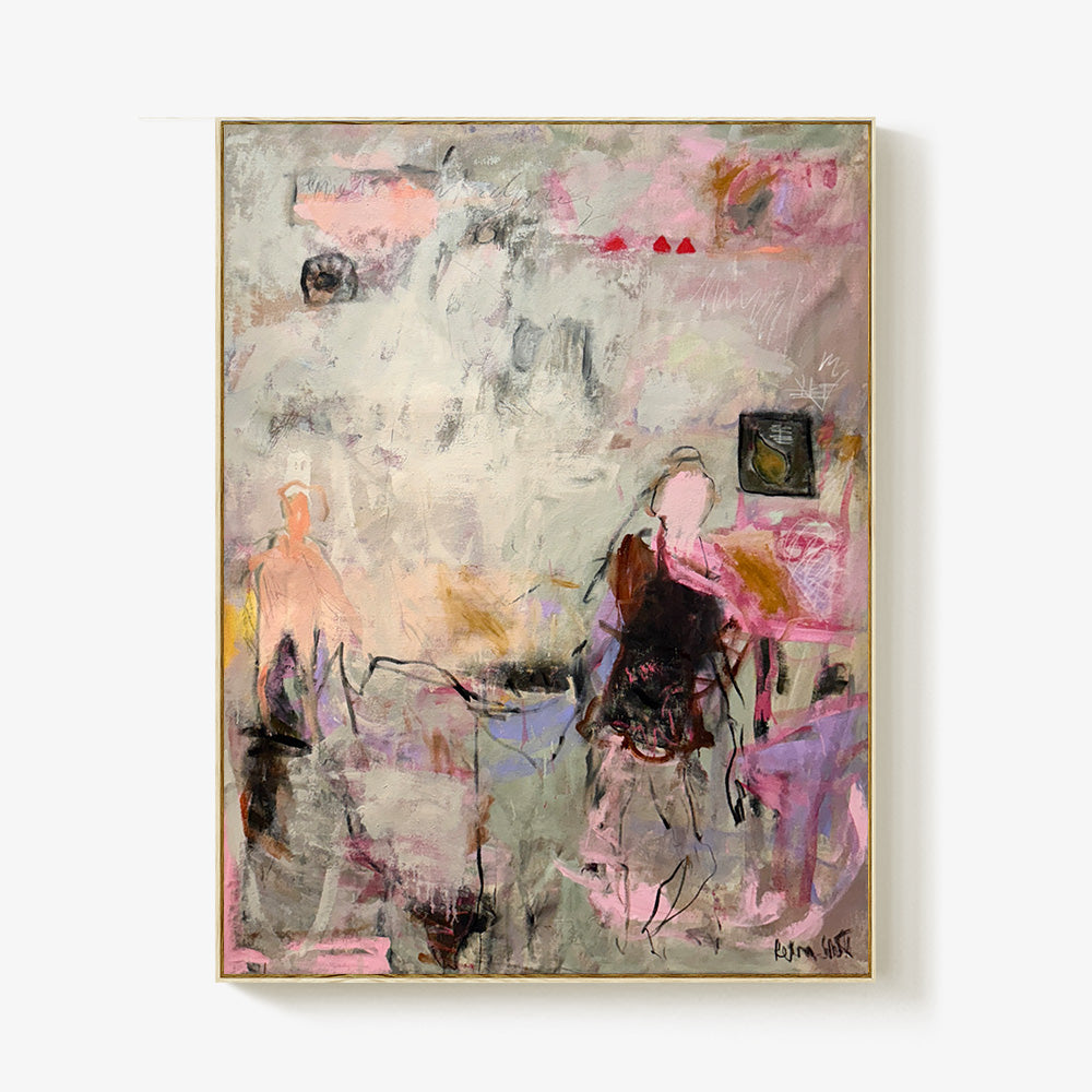 Beyond Her Will by Petra Schott, 2026, Acrylics, oil, and charcoal on canvas
