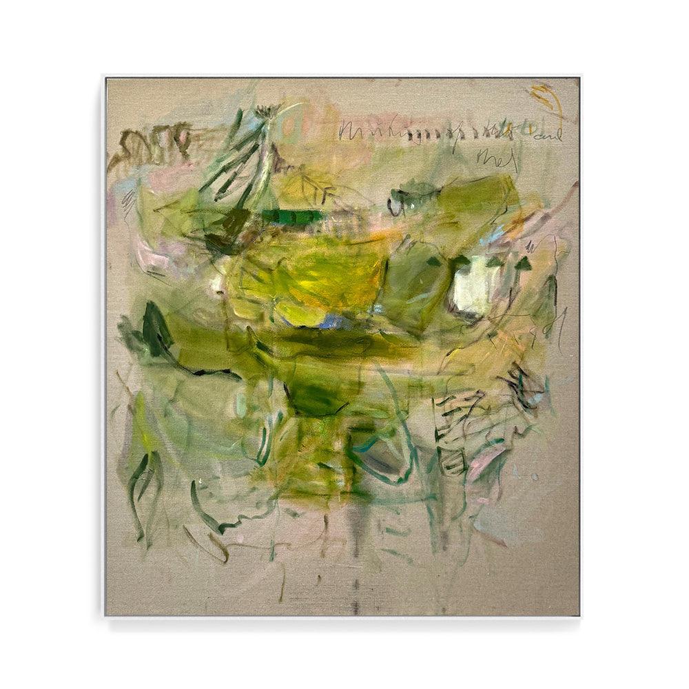 Deep Into the Gardens by Petra Schott, 2024, Oil on Raw Canvas