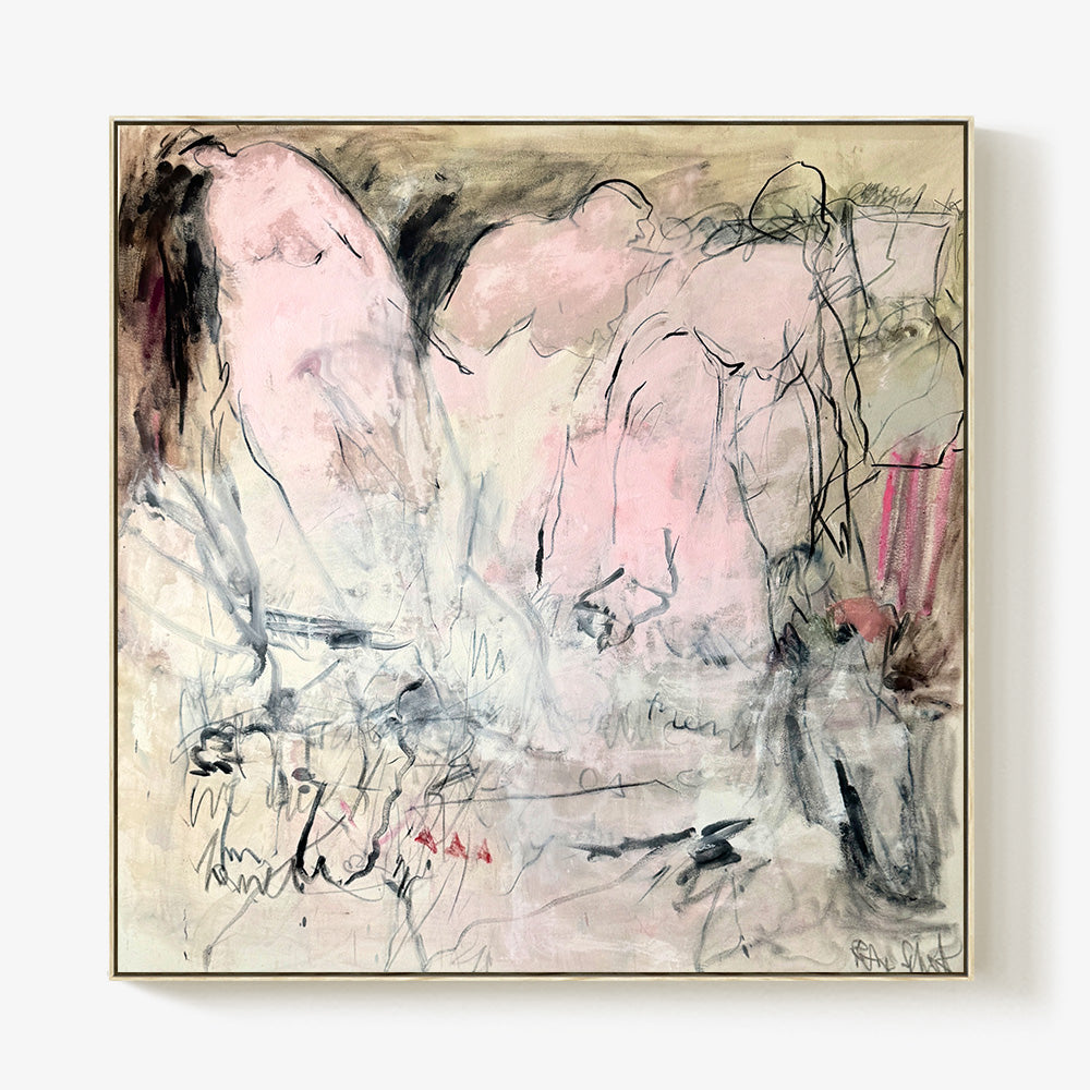 Her Dance by Petra Schott, 2026, Oil on raw canvas