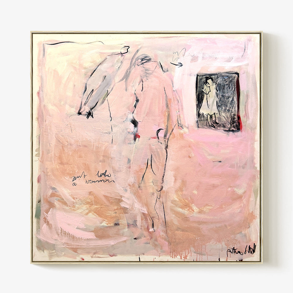 Just Like a Woman II by Petra Schott, 2026, Oil on raw canvas