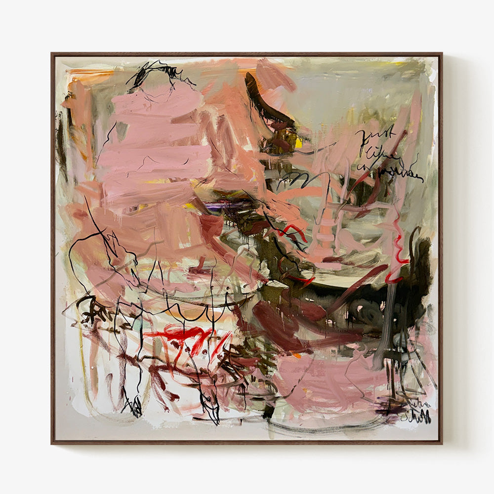 Just Like A Woman by Petra Schott, 2026, Oil and charcoal on raw canvas