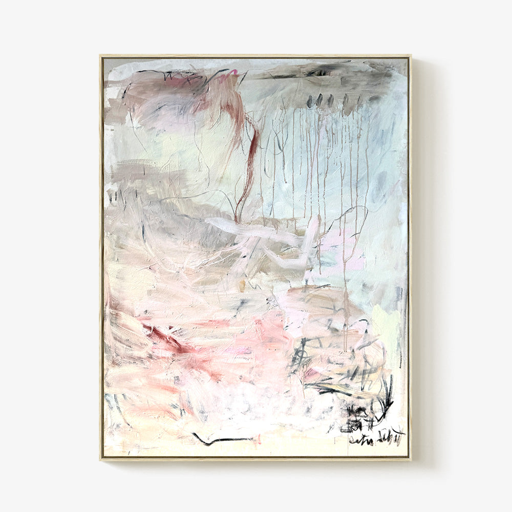 Reading The Book Of Poetry by Petra Schott, 2026, Egg tempera, charcoal, and oil on canvas