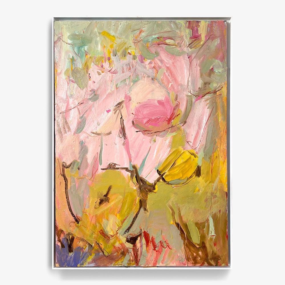 Spring Alphabet II by Petra Schott, 2022, Ink, acrylic and oil on canvas