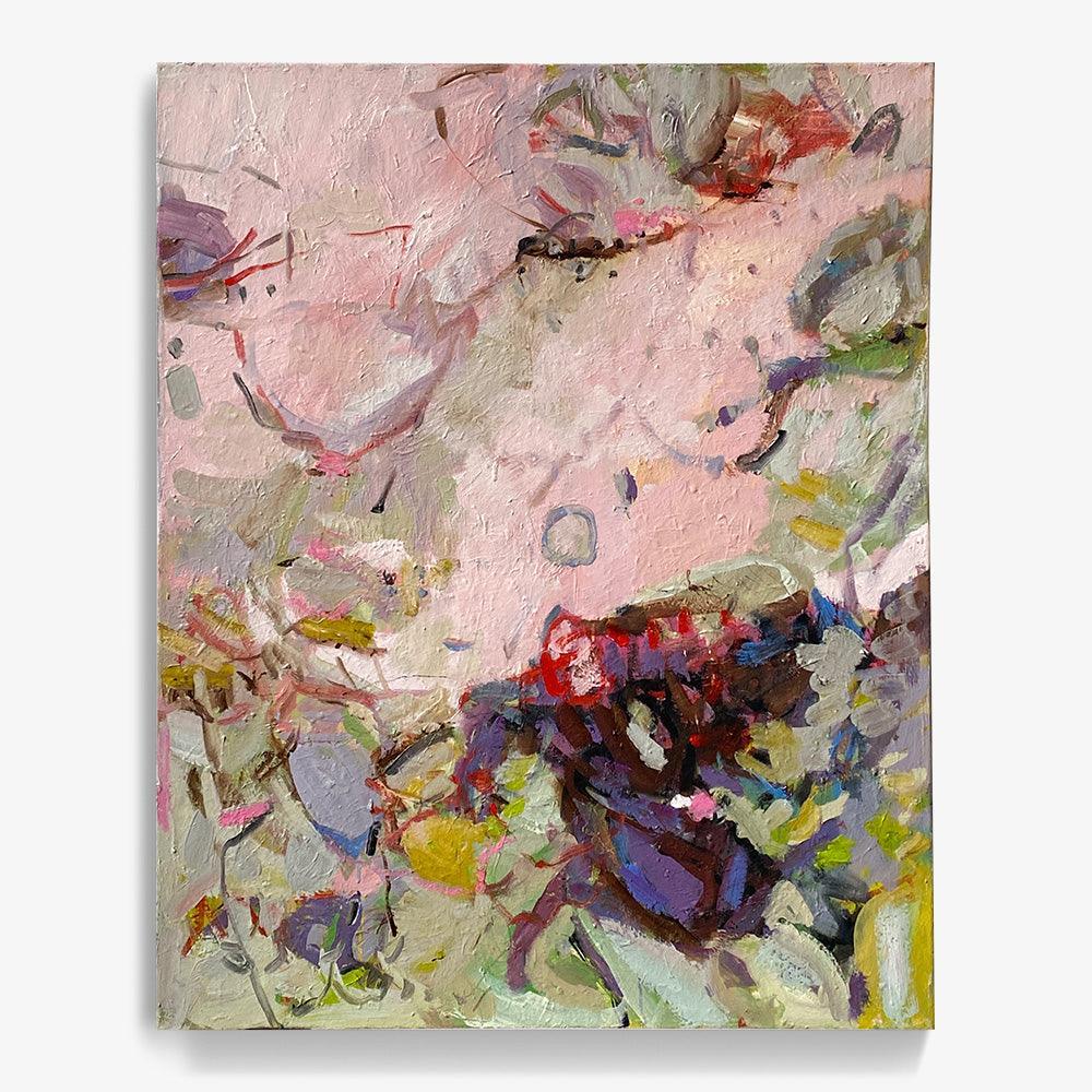 Spring Alphabet VIII by Petra Schott, 2022, Oil on canvas