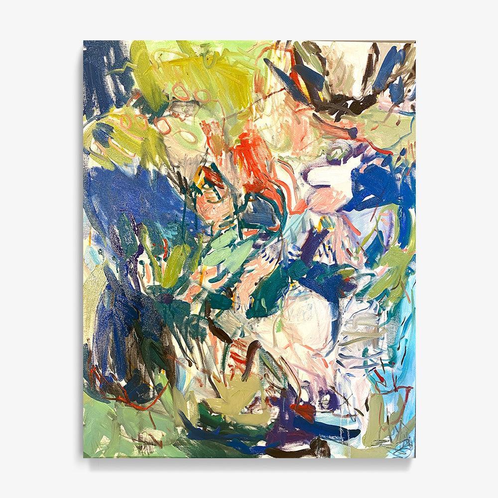Spring Alphabet XI by Petra Schott, 2022, Oil on canvas