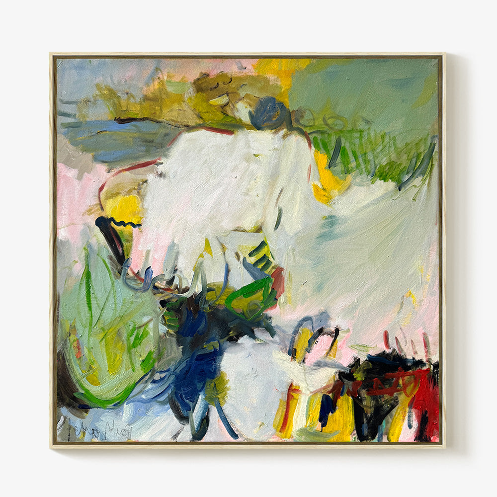 Spring Alphabet XIII by Petra Schott, 2025, Oil on canvas