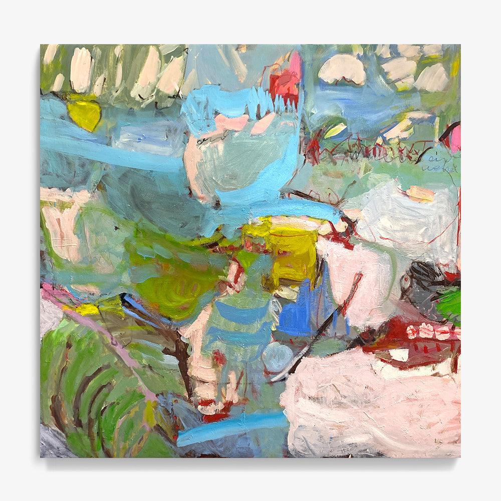 Summer Talk IX by Petra Schott, 2023, Oil on canvas