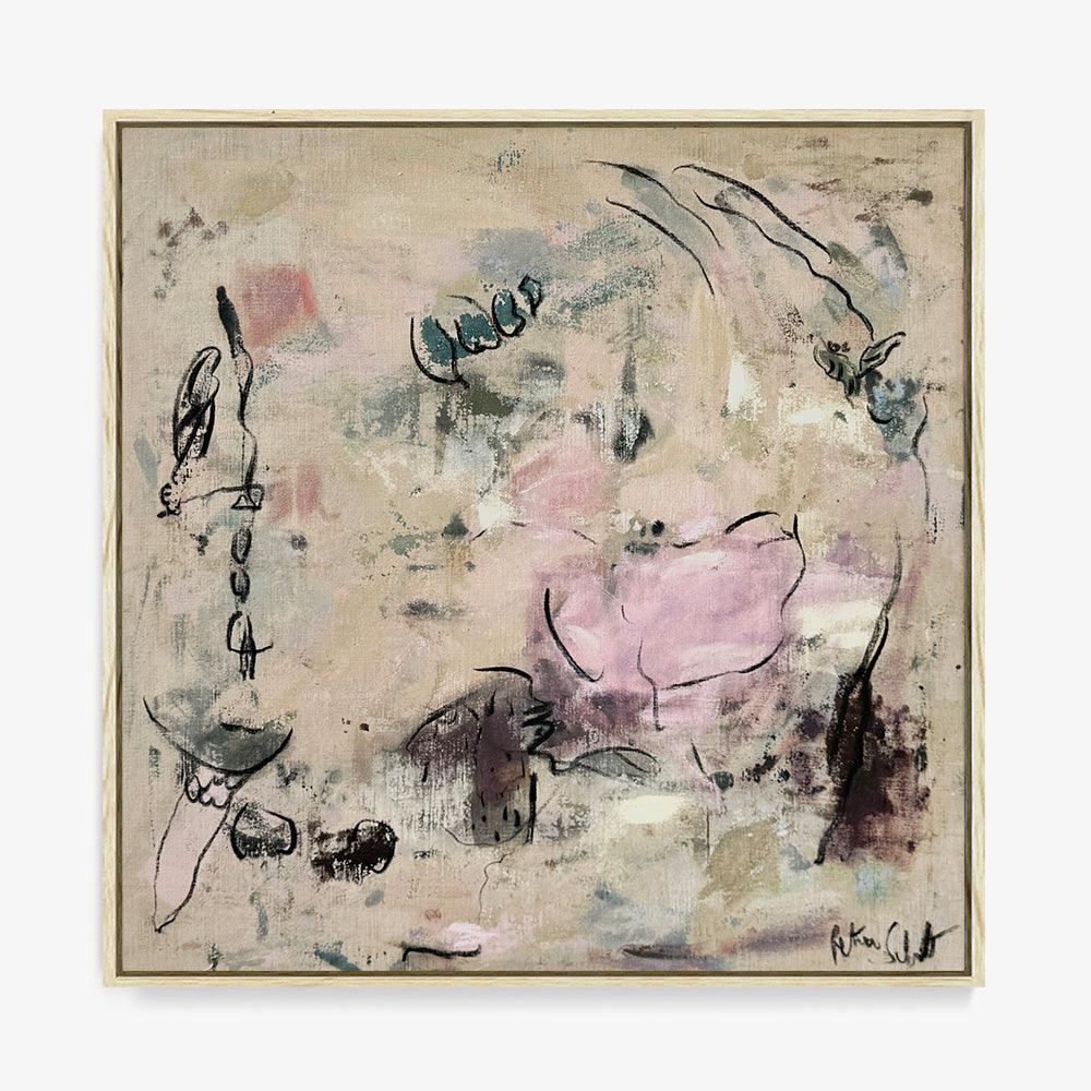 Transience by Petra Schott, 2025, Oil on raw canvas