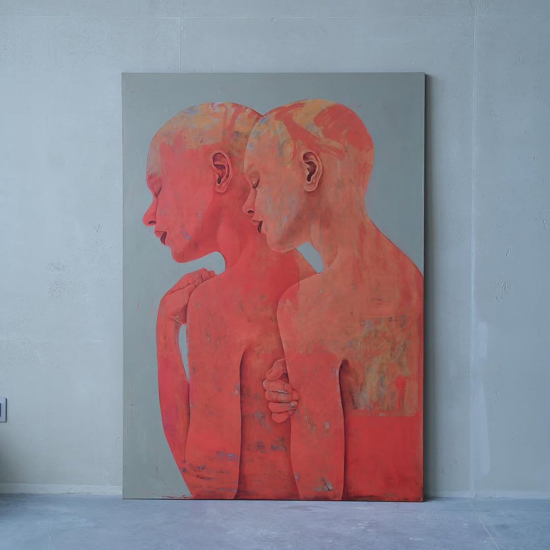 Shared silence by Pon Arsher — oil on canvas