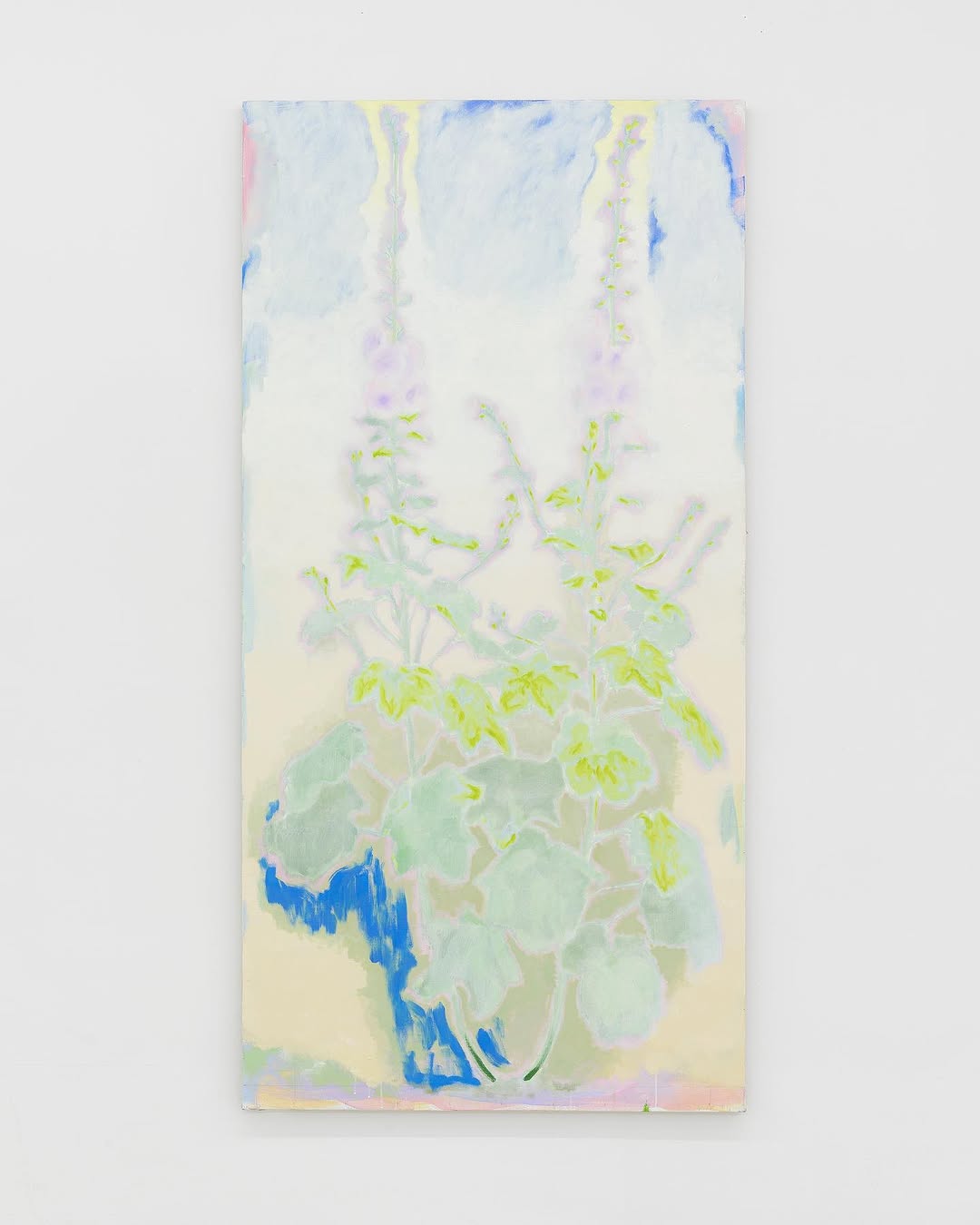 Des roses ont poussé dans les joints du carrelage I by Simon Martin, 2023, Oil and acrylic on canvas