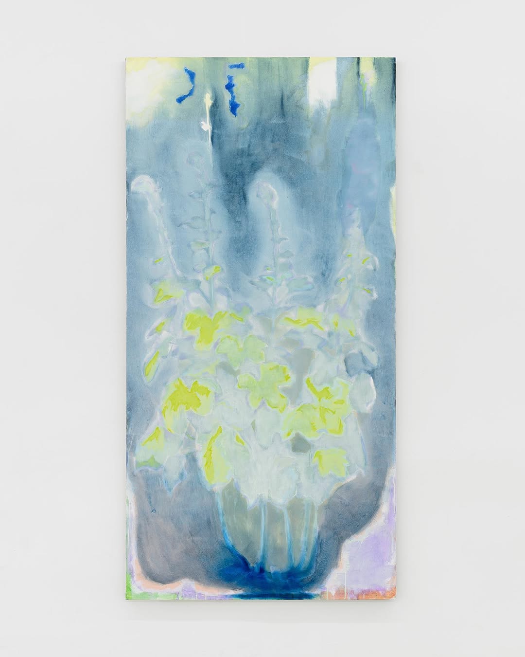 Des roses ont poussé dans les joints du carrelage II by Simon Martin, 2023, Oil and acrylic on canvas