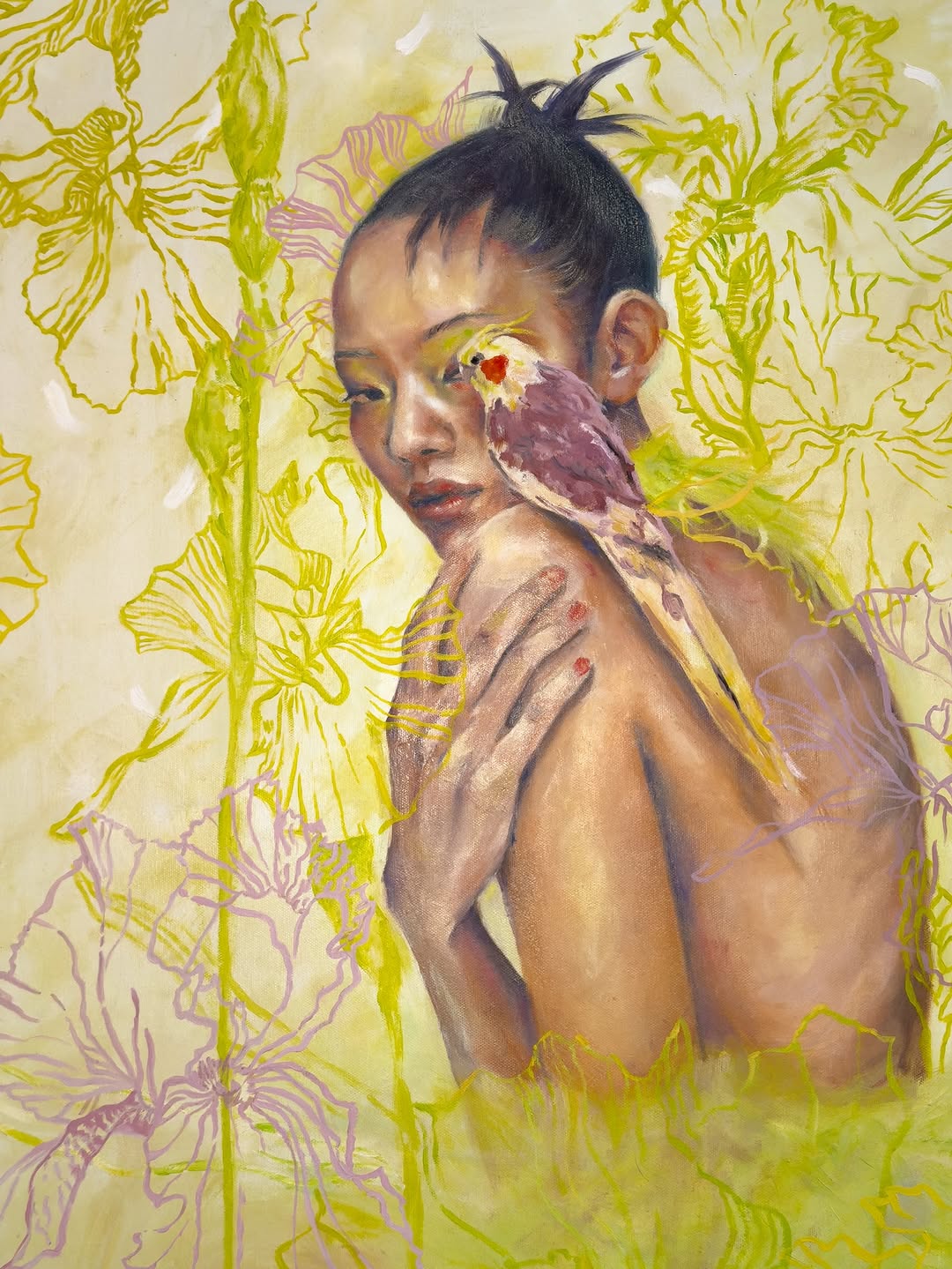 Floral de Limón by Javiera Liapiz — Oil on canvas