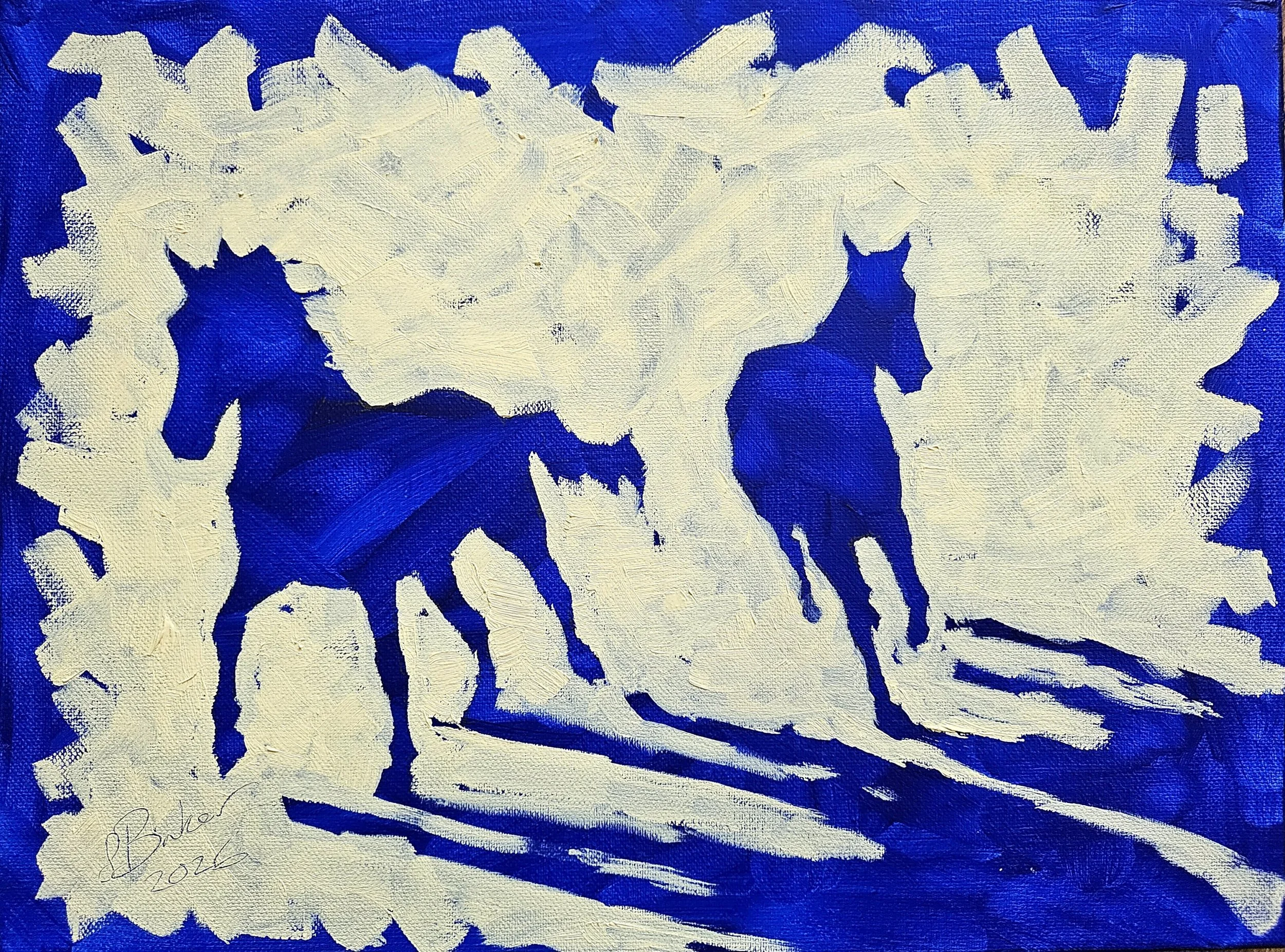 Alan and Andy by Sylvie Baker — Oil on Canvas