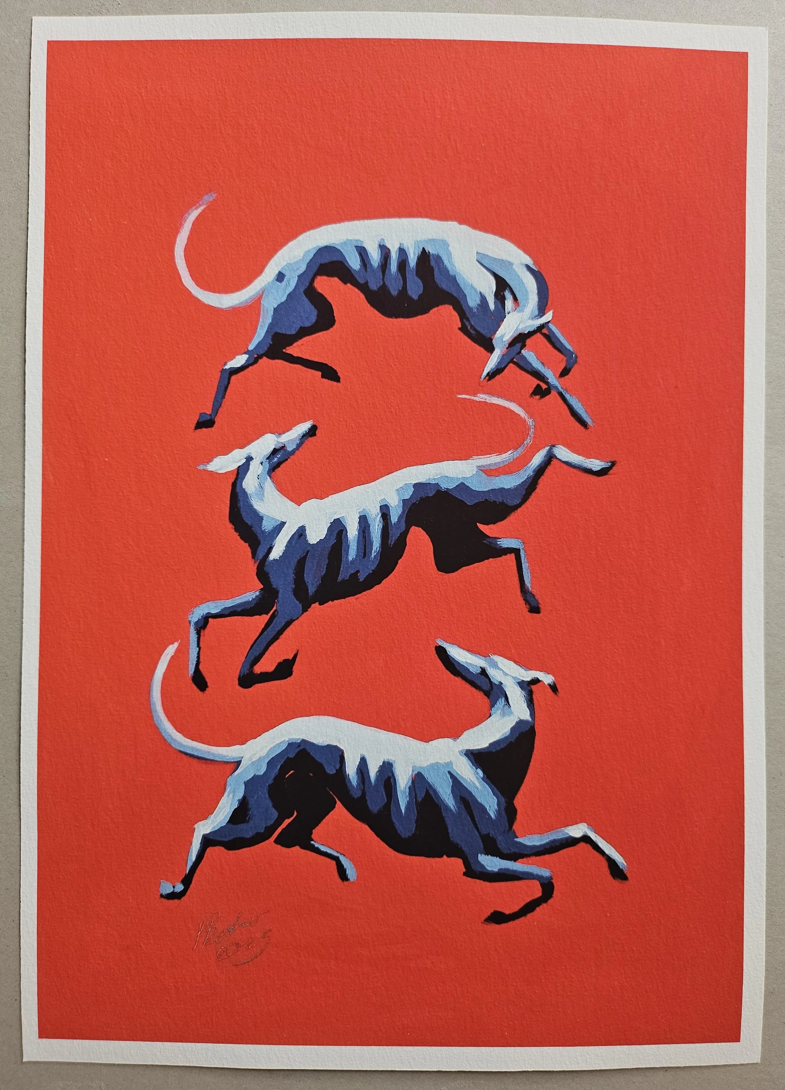 Sighthound Trio 4 by Sylvie Baker