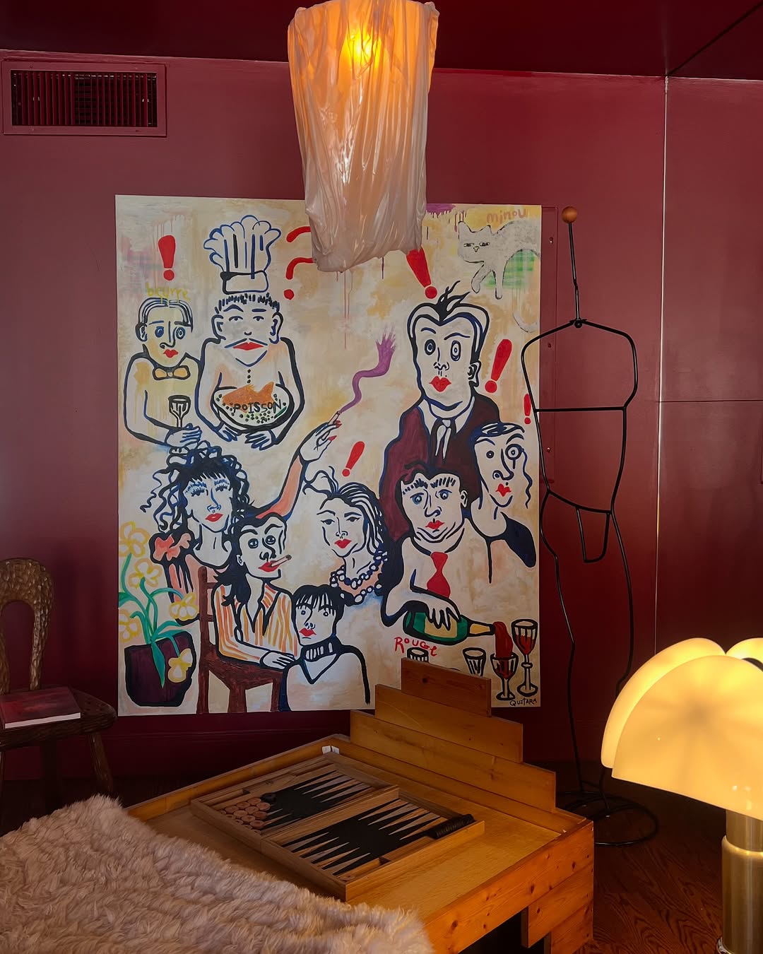 Dinner At The In-Laws by Taylor Quitara — Oil painting on canvas