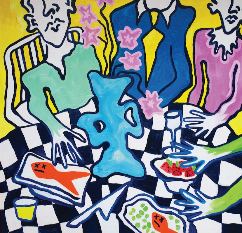 Strawberries & Fish! by Taylor Quitara — Oil painting on canvas